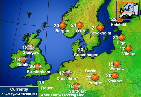 丹麥 天氣溫度圖 