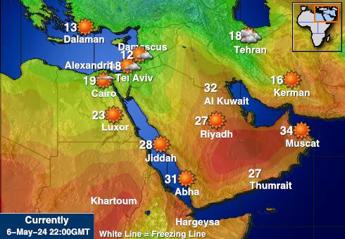 Egipt Weather Temperature Map 