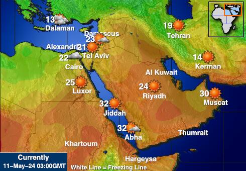Egypt Weather Temperature Map 