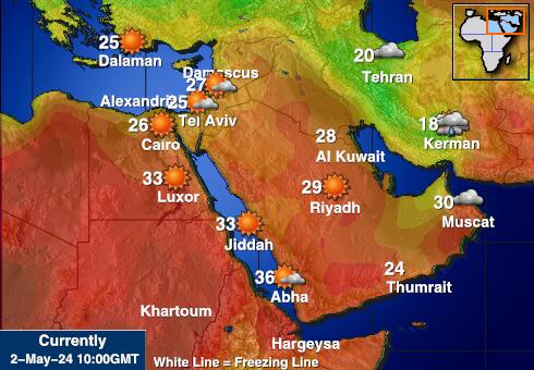 이집트 날씨 온도지도 