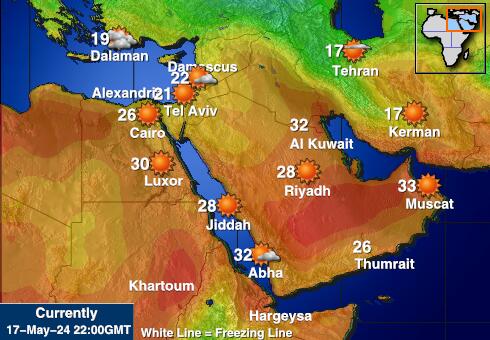 Egypten Vejret temperatur kort 