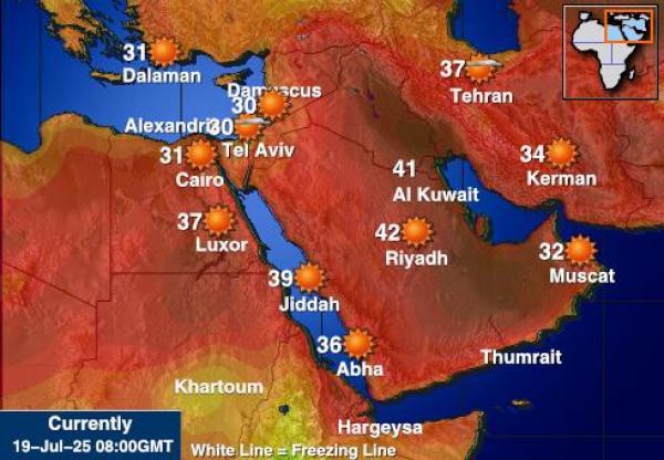 Egypt Weather Temperature Map