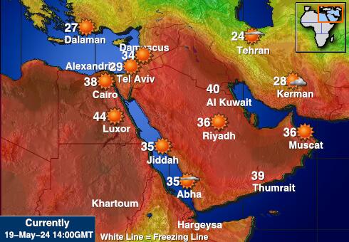 Египет Карта погоды Температура 