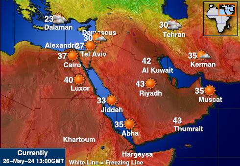 Mısır Hava sıcaklığı haritası 