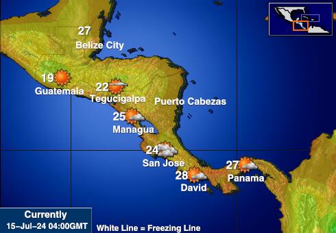 El Salvador Været temperatur kart 