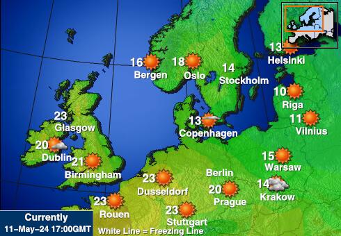 愛沙尼亞 天氣溫度圖 