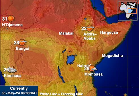 埃塞俄比亚 天气温度图 