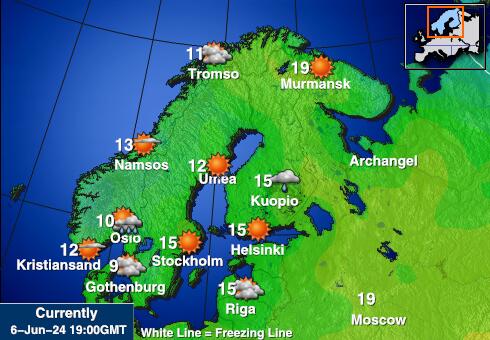 芬蘭 天氣溫度圖 