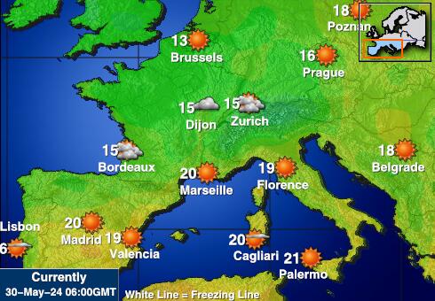 France Temperatura meteorologica 