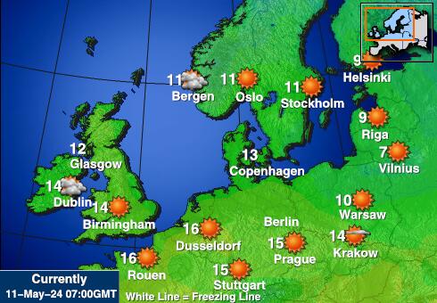 Saksamaa Ilm temperatuur kaart 