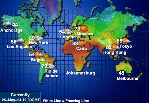 Guam Ilm temperatuur kaart 