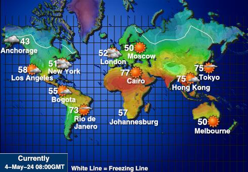 جزيرة هيرد وجزر ماكدونالد خريطة درجة حرارة الطقس 