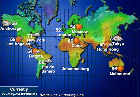 Heard Adası ve McDonald Adaları Hava sıcaklığı haritası 