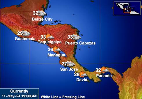 Honduras Temperatura meteorologica 
