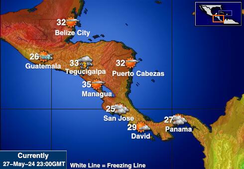 洪都拉斯 天气温度图 