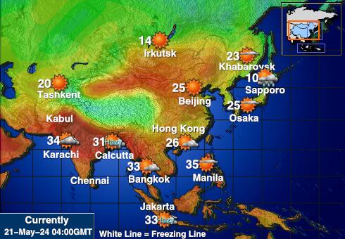 豪兰岛 天气温度图 