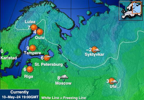 Hungary Weather Temperature Map 