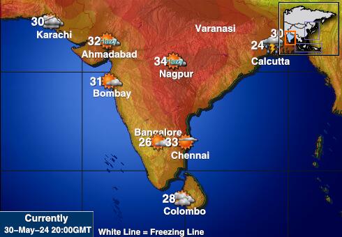 India Temperatura meteorologica 