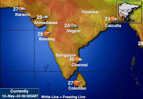 India Weather Temperature Map 