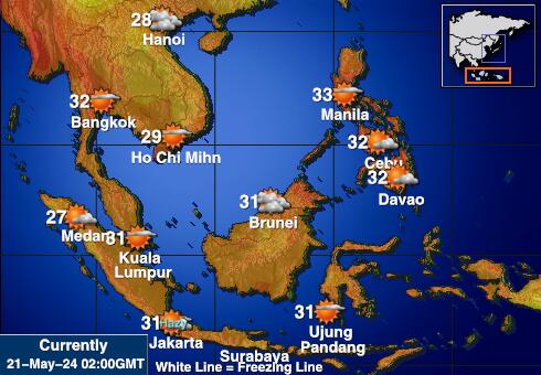 Indonesia Temperatura meteorologica 