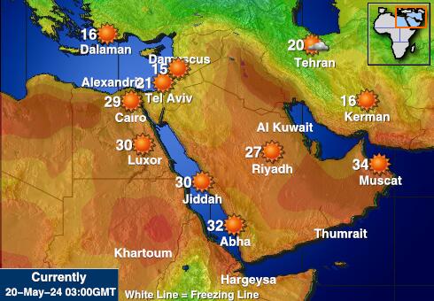 伊朗 天气温度图 