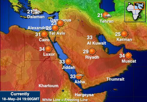 伊拉克 天气温度图 
