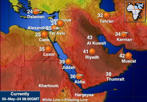 Irak Hava sıcaklığı haritası 