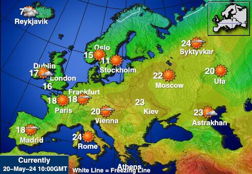 İtalya Hava sıcaklığı haritası 