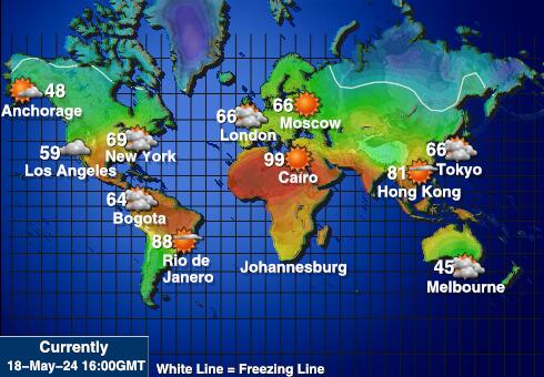 Jaanuar Mayen Ilm temperatuur kaart 