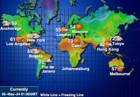 扬马延岛 天气温度图 