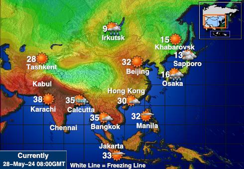 Jarvis Adası Hava sıcaklığı haritası 