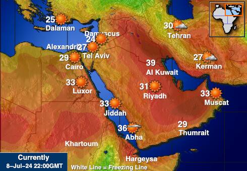 Jordan Peta suhu cuaca 