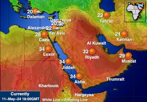 Iordania Weather Temperature Map 