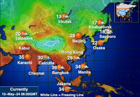 Juan De Nova Adası Hava sıcaklığı haritası 