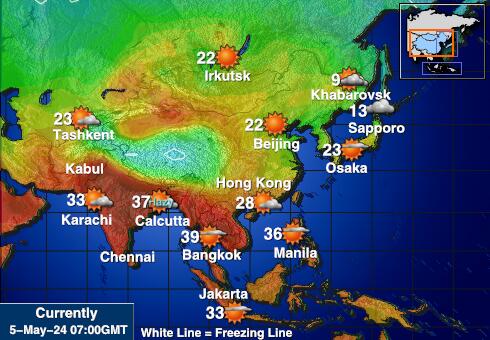 胡安岛 天气温度图 