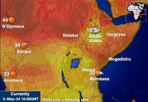 肯尼亚 天气温度图 
