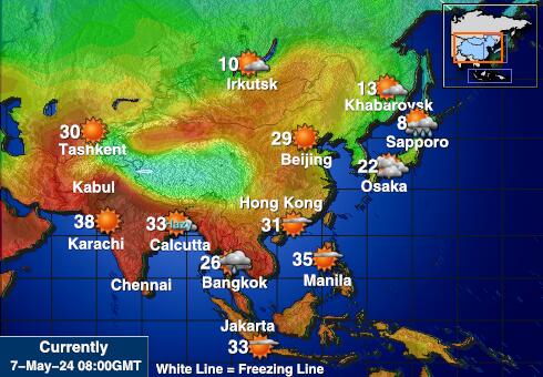 Риф Кингмен Карта погоды Температура 