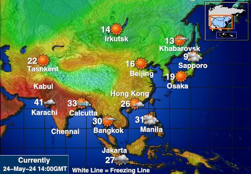 Kingman Reef Sää lämpötila kartta 