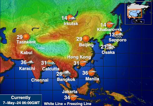 كينجمان ريف خريطة درجة حرارة الطقس 