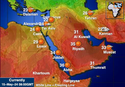 科威特 天氣溫度圖 