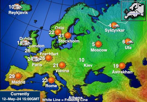 拉脫維亞 天氣溫度圖 