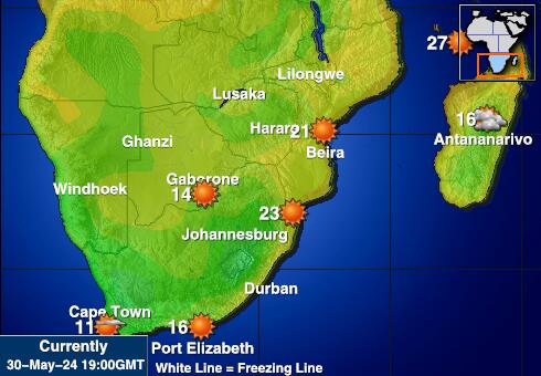 Lesotho Peta suhu cuaca 