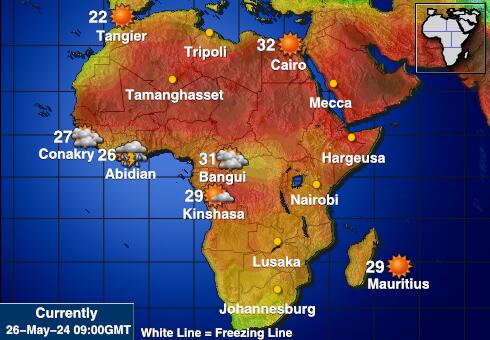 Liberya Hava sıcaklığı haritası 