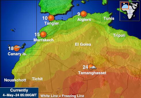 Libia Weather Temperature Map 