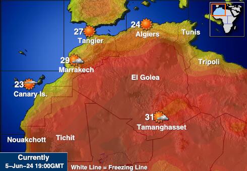 Libya Hava sıcaklığı haritası 
