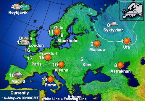 Lithuania Peta suhu cuaca 