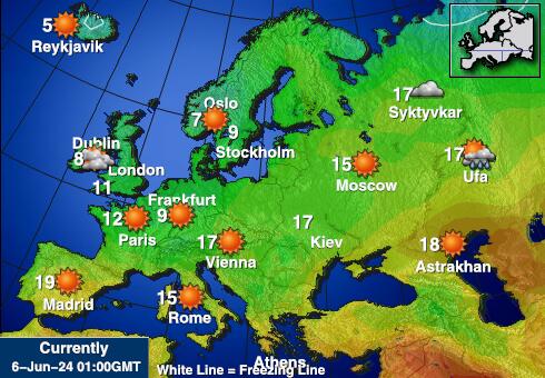 Lietuva Laika temperatūra karte 