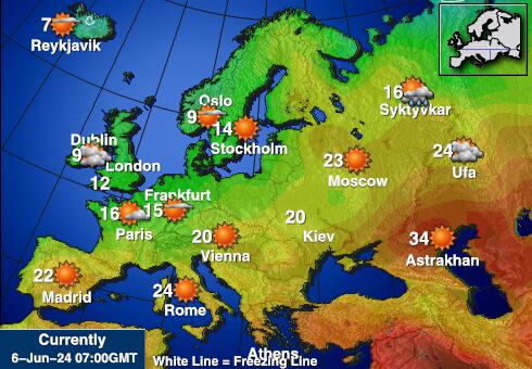 Lithuania Peta Suhu Cuaca 