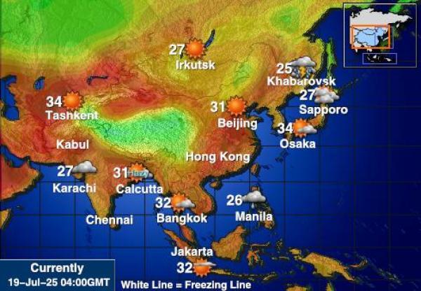 Maldives Weather Temperature Map