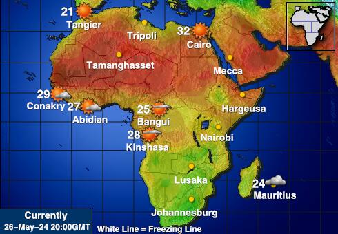 Mali Hava sıcaklığı haritası 